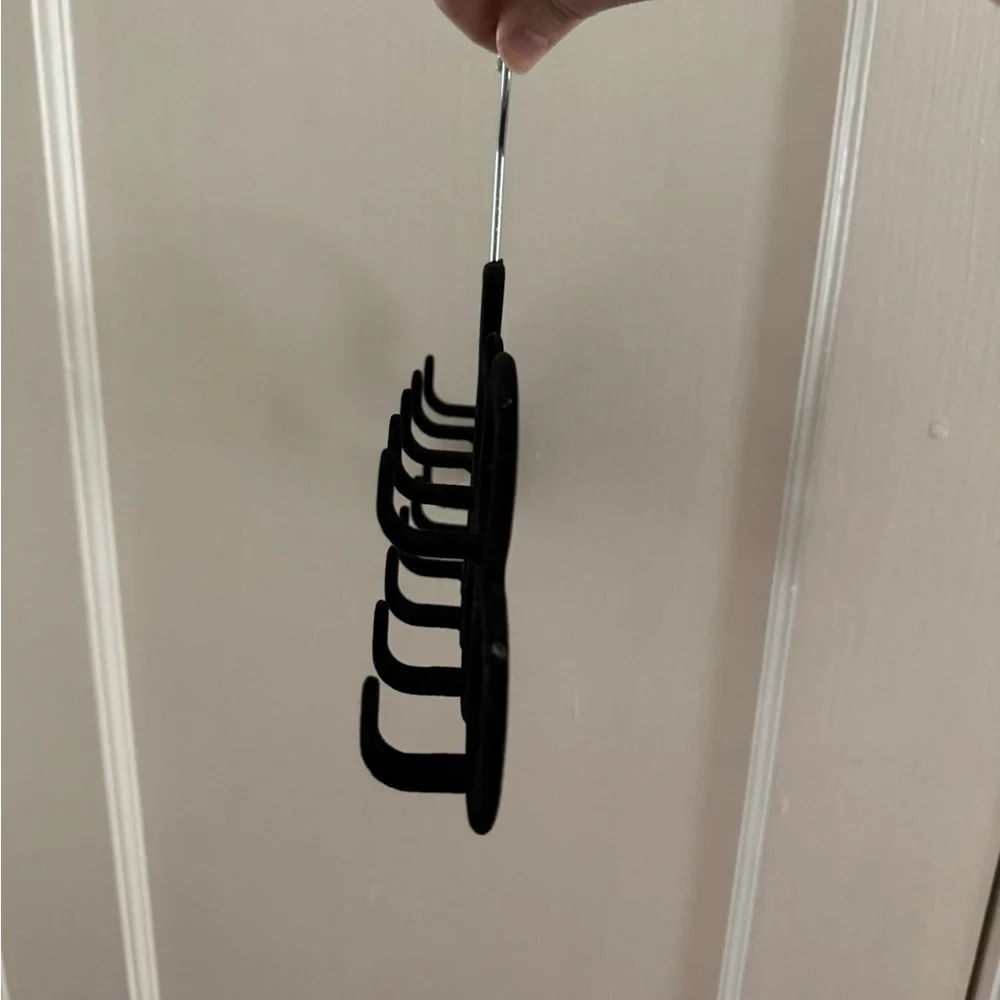 Black Scarf & Belt Organizer Hanger
